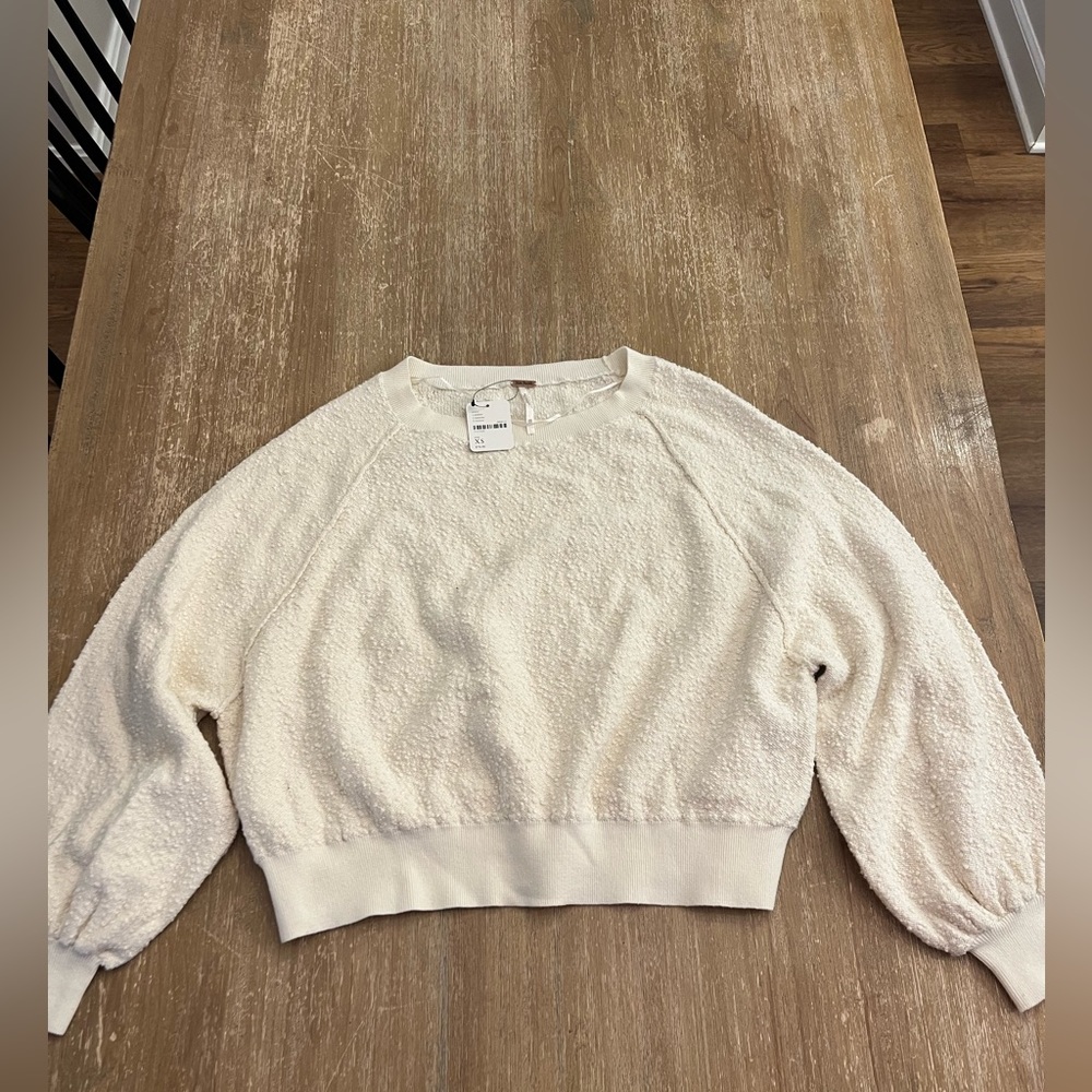 Free People ivory sweater NWT